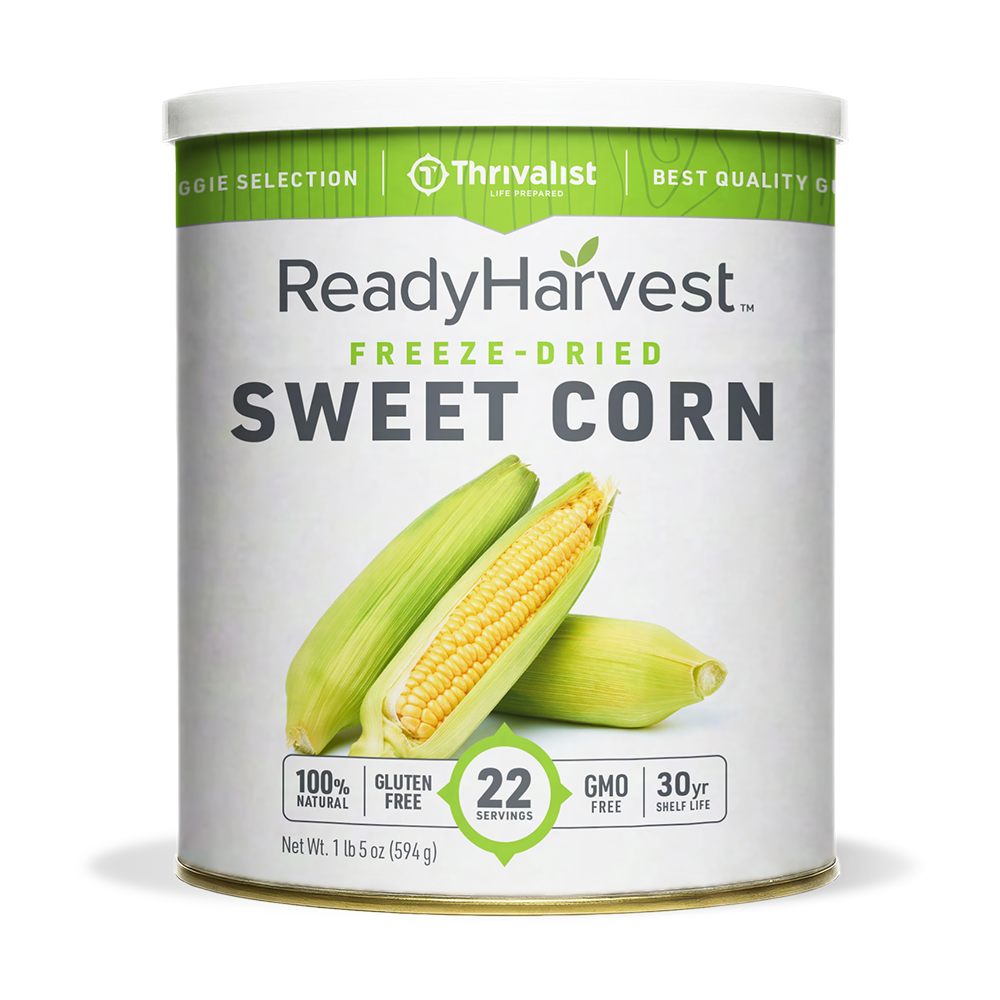 Ready Harvest Freeze-Dried Sweet Corn (30-Year Shelf Life)