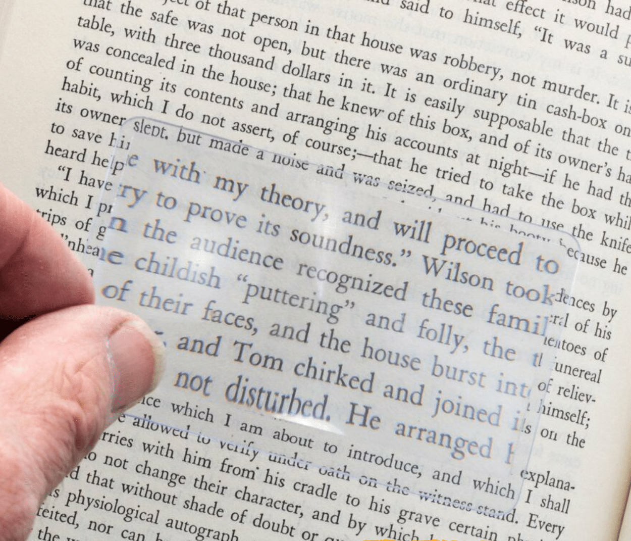 Credit Card Fresnel Lens Magnifier (3.5" x 2")