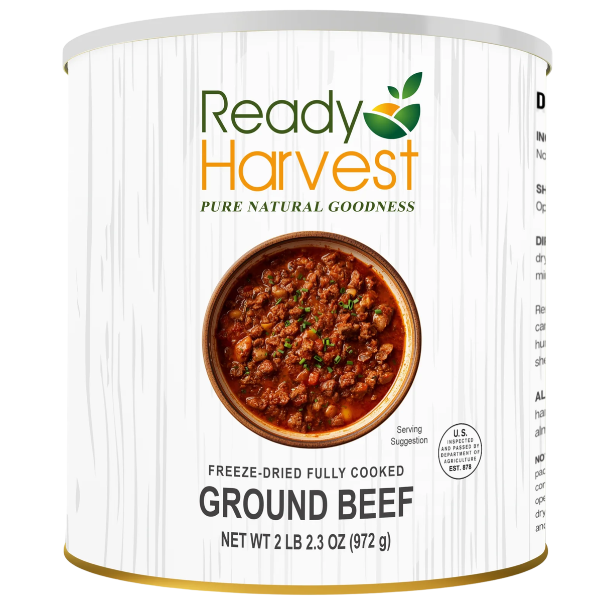 Ready Harvest Freeze-Dried Ground Beef (Fully Cooked)