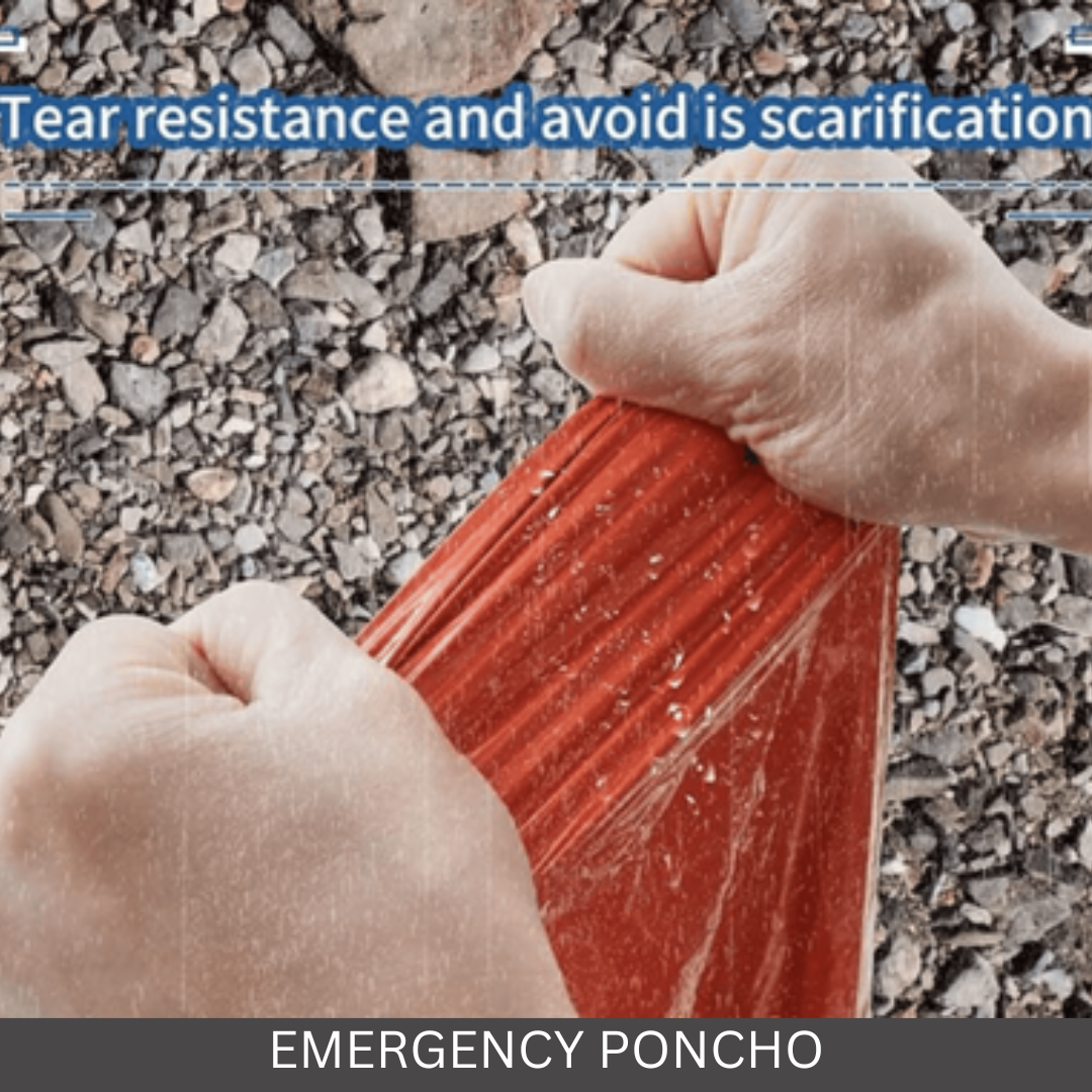 Aluminized Reusable Emergency Poncho (67"x39")