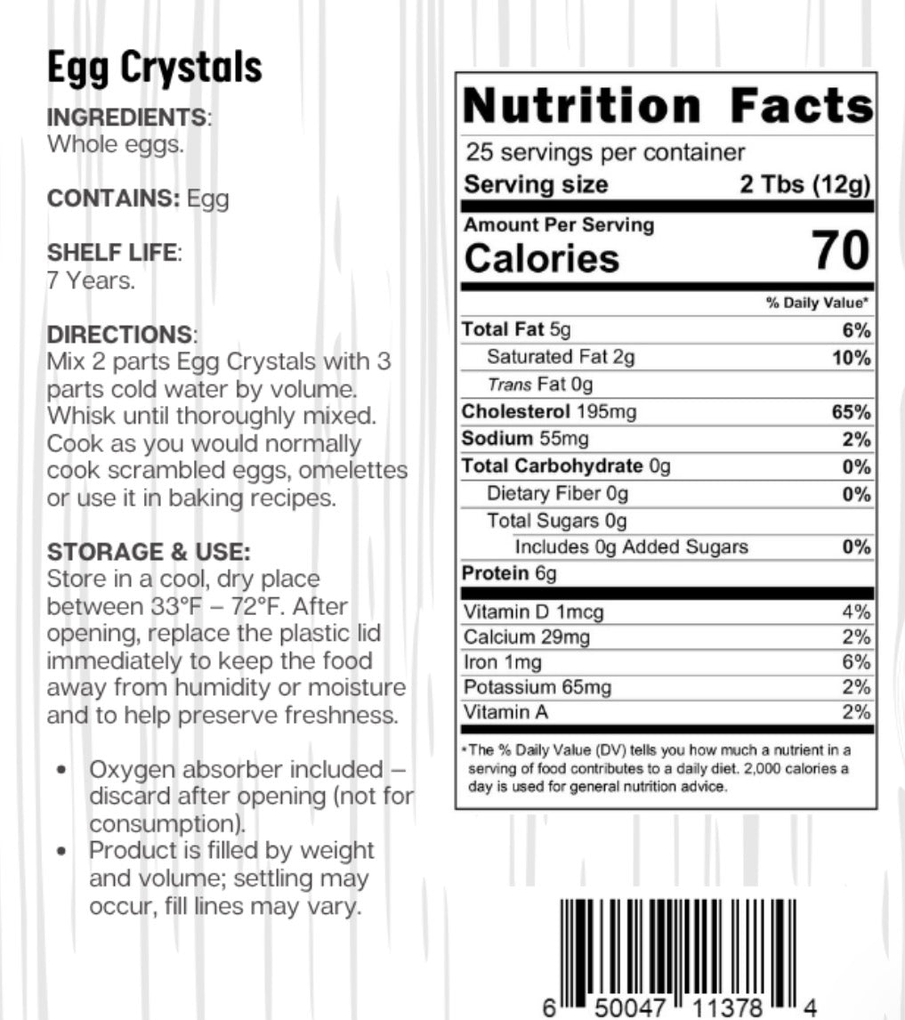 Ready Harvest Pantry Can - Egg Crystals (10.6 oz)