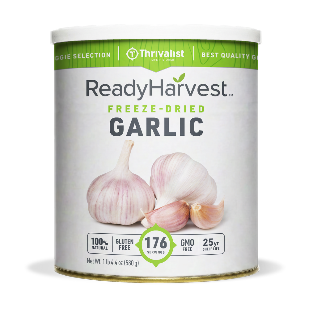 Ready Harvest Freeze-Dried Garlic (25-Year Shelf Life)