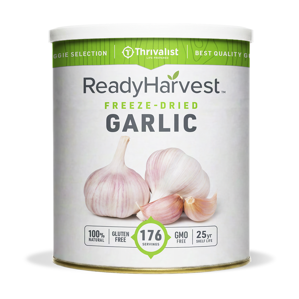 Ready Harvest Freeze-Dried Garlic (25-Year Shelf Life)