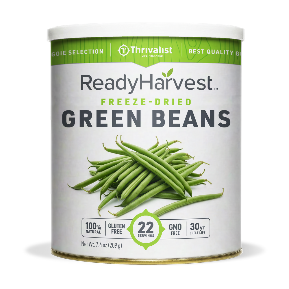 Ready Harvest Freeze-Dried Green Beans (30-Year Shelf Life)