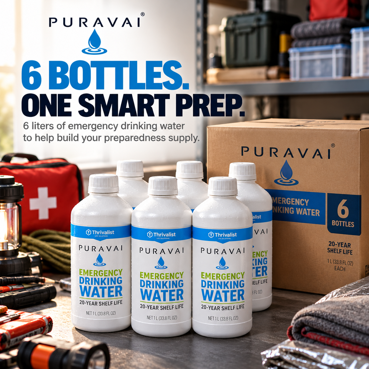 Puravai Emergency Drinking Water (20-Year Shelf Life)