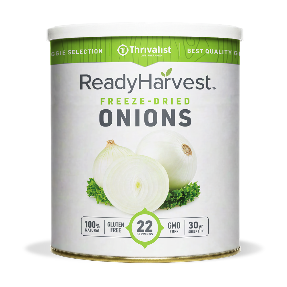 Ready Harvest Freeze-Dried Onions (30-Year Shelf Life)