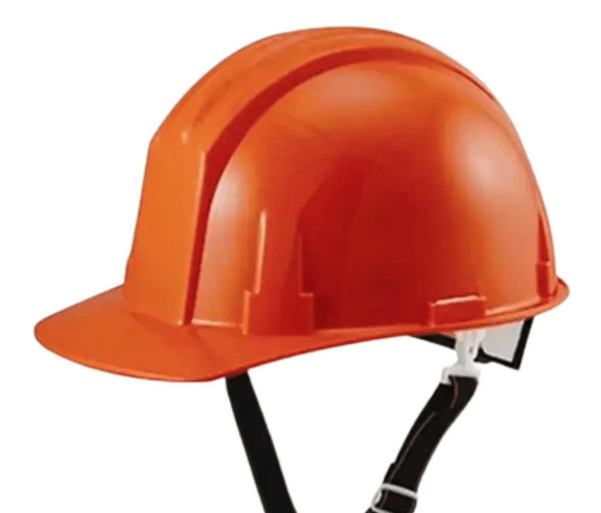 Orange Emergency Hard Hat With Adjustable Chin Strap (ANSI Approved)