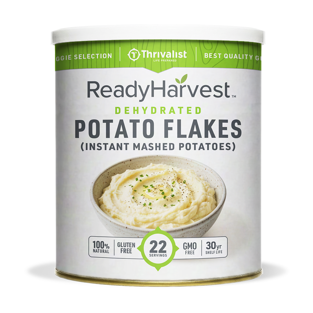Ready Harvest Dehydrated Potato Flakes (30-Year Shelf Life)
