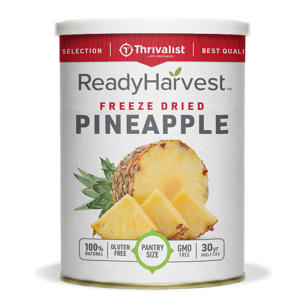 Ready Harvest Pantry Can – Freeze-Dried Pineapple Chunks (2.7 oz)
