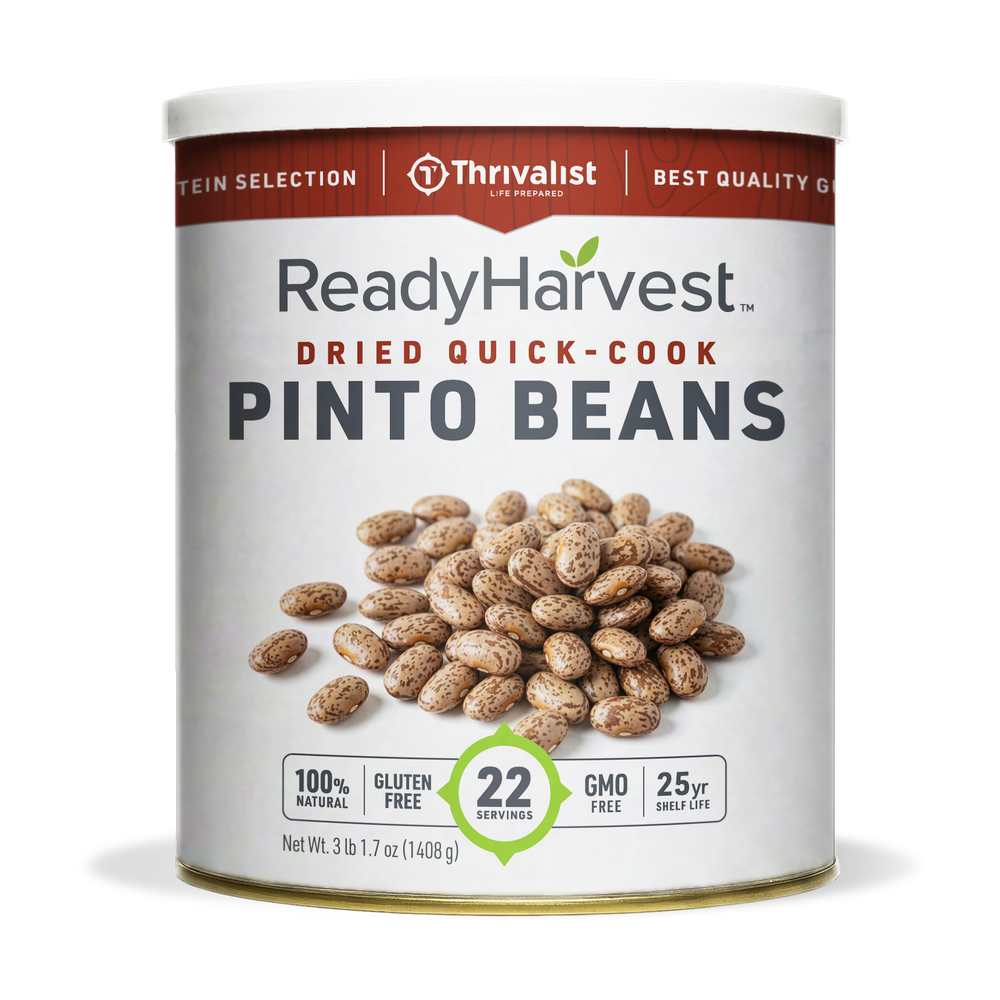 Ready Harvest Premium Quick-Cook Pinto Beans (25-Year Shelf Life)