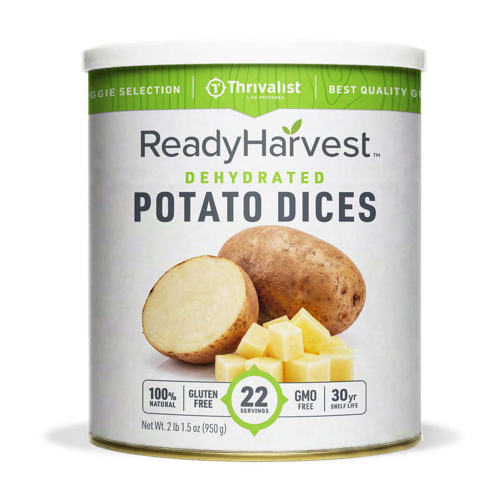 Ready Harvest Dehydrated Potato Dices (30-Year Shelf Life)
