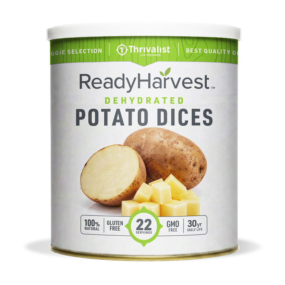 Ready Harvest Dehydrated Potato Dices (30-Year Shelf Life)
