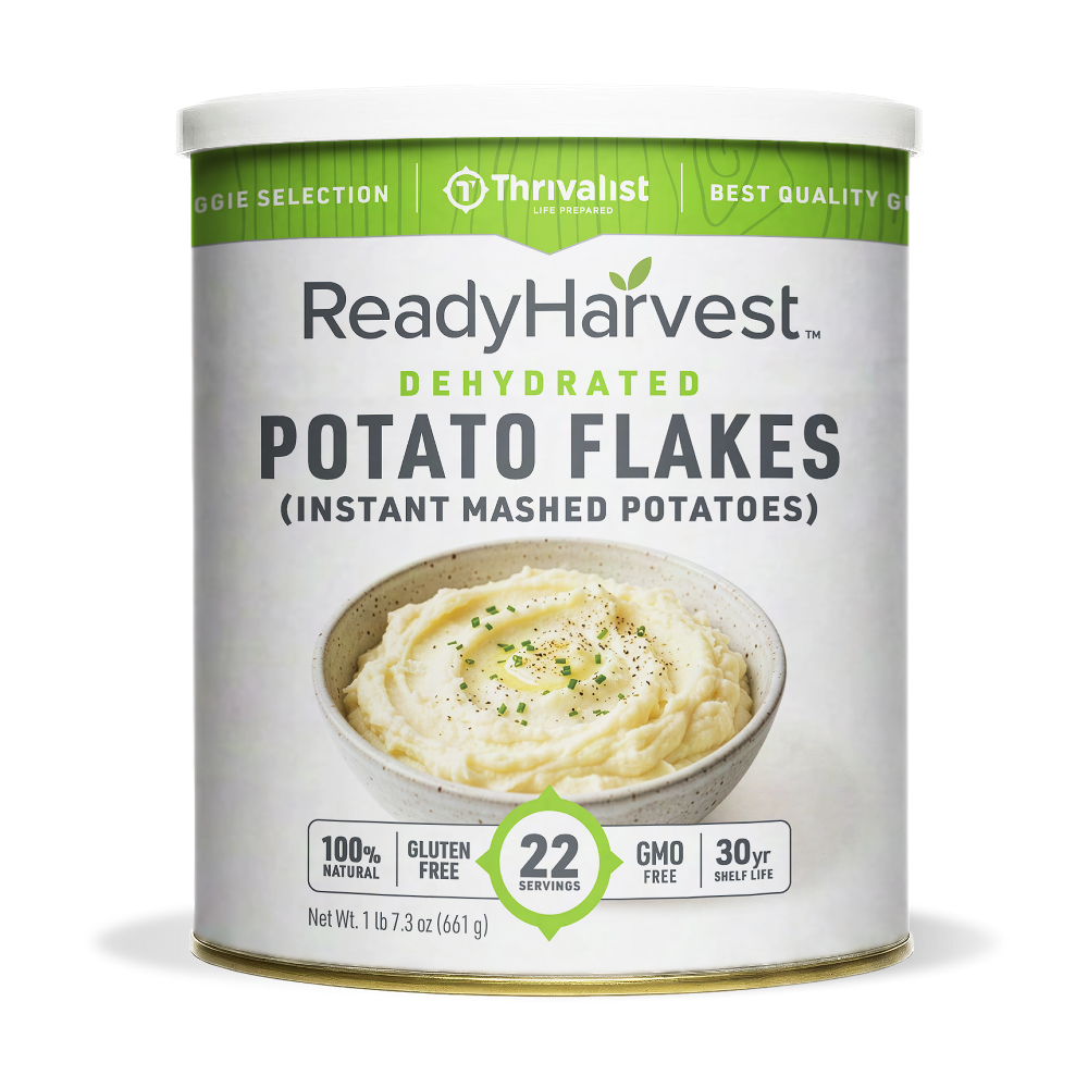 Ready Harvest Dehydrated Potato Flakes (30-Year Shelf Life)