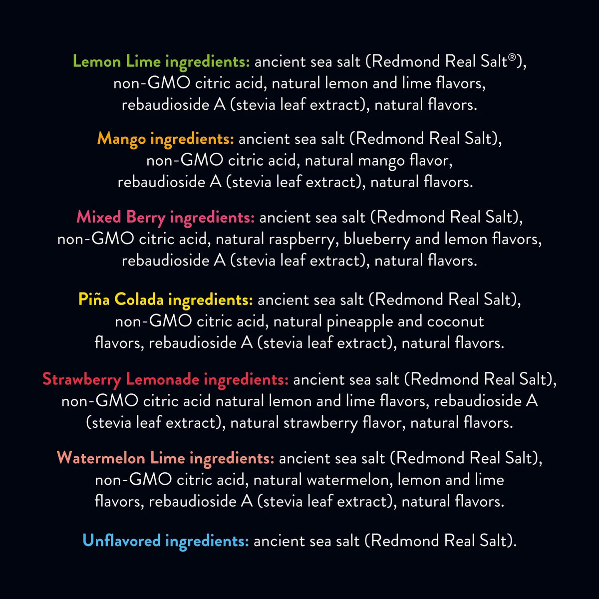 Redmond Re-Lyte® Electrolyte Mix Canister