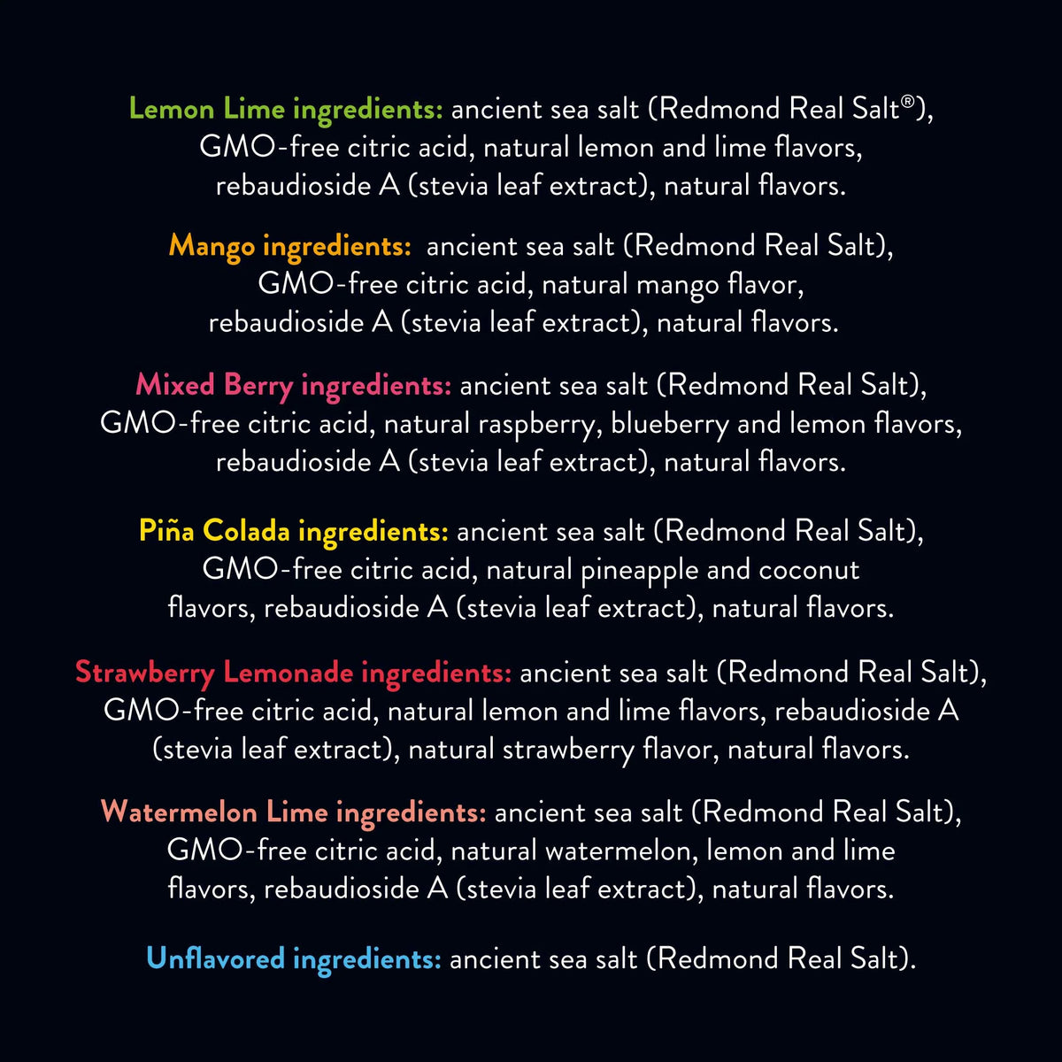 Redmond Re-Lyte® Electrolyte Mix Travel Stick Packs (30 count)