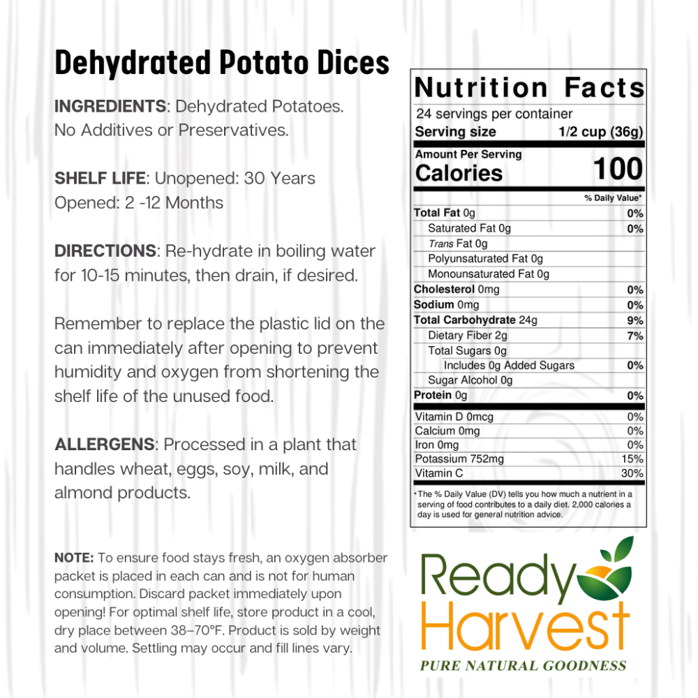 Ready Harvest Potato Favorites Variety Kit (30-Year Shelf Life)