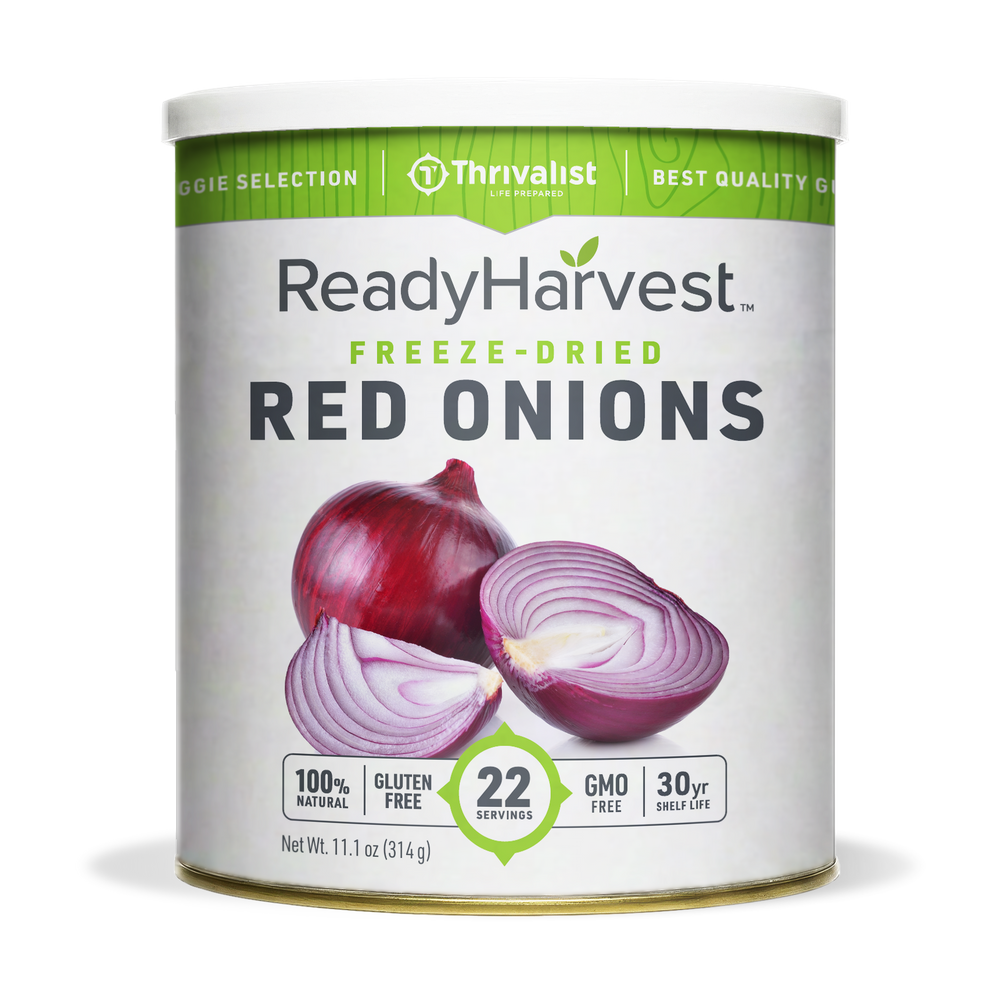 Ready Harvest Freeze-Dried Red Onions (30-Year Shelf Life)