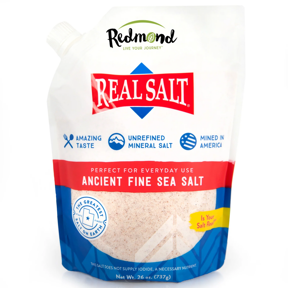 Redmond REAL Sea Table Salt (Fine Grind)