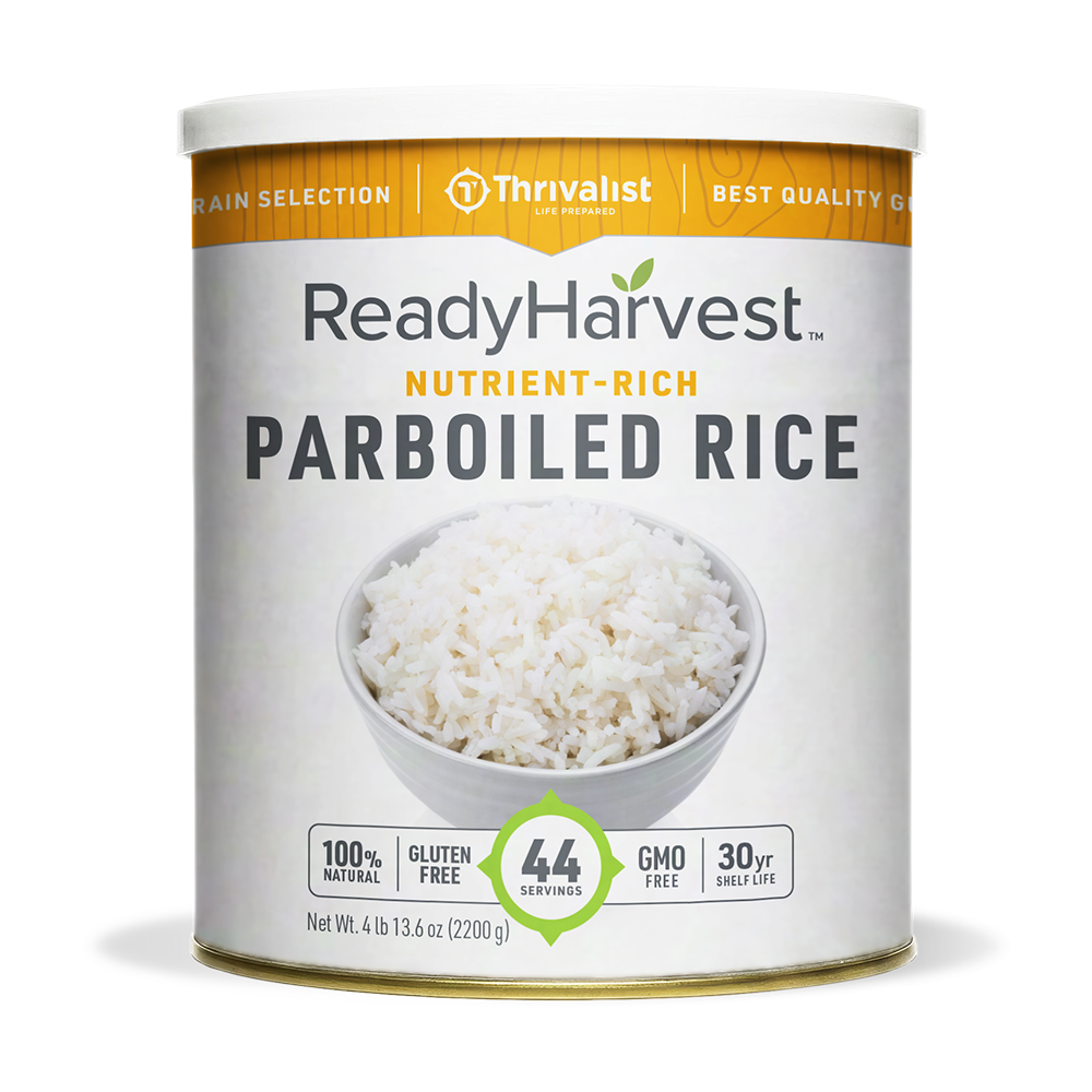 Ready Harvest Nutrient Rich Parboiled Long Grain White Rice (30-Year Shelf Life)