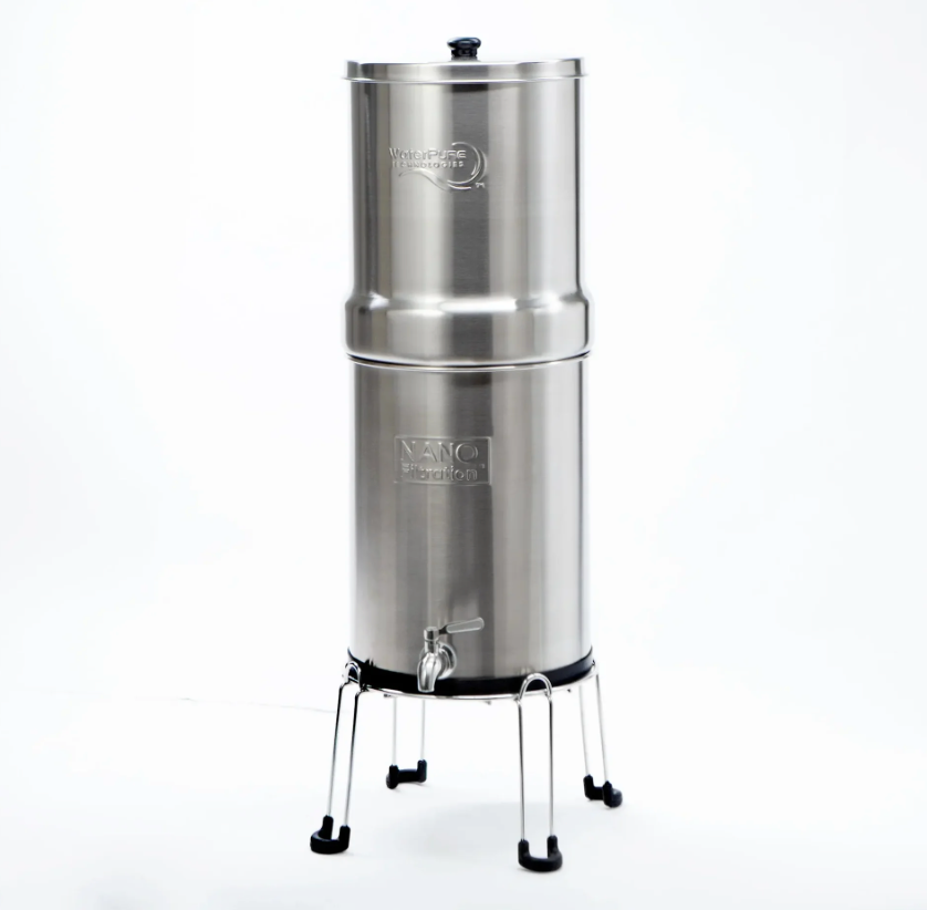 Stainless Steel Gravity Water Filter System (2.4 Gallon) – Complete Emergency Filtration Kit