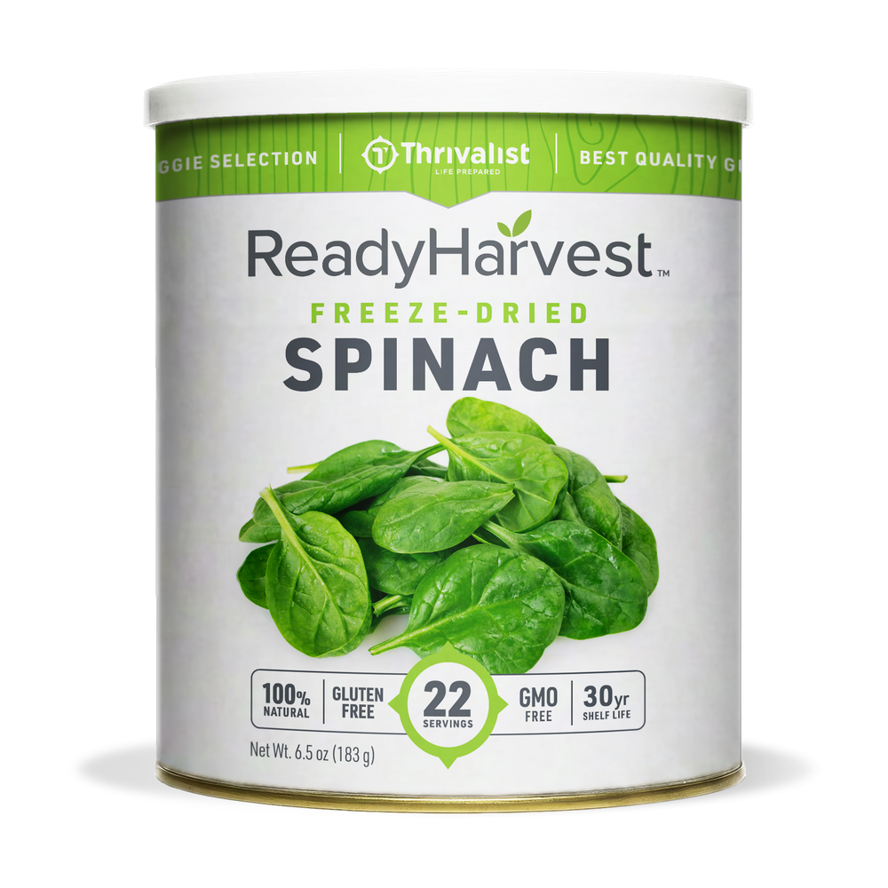 Ready Harvest Freeze-Dried Spinach (30-Year Shelf Life)