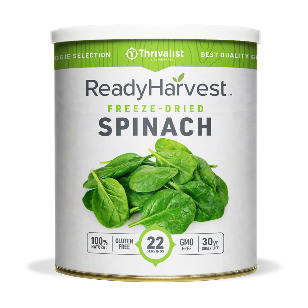 Ready Harvest Freeze-Dried Spinach (30-Year Shelf Life)