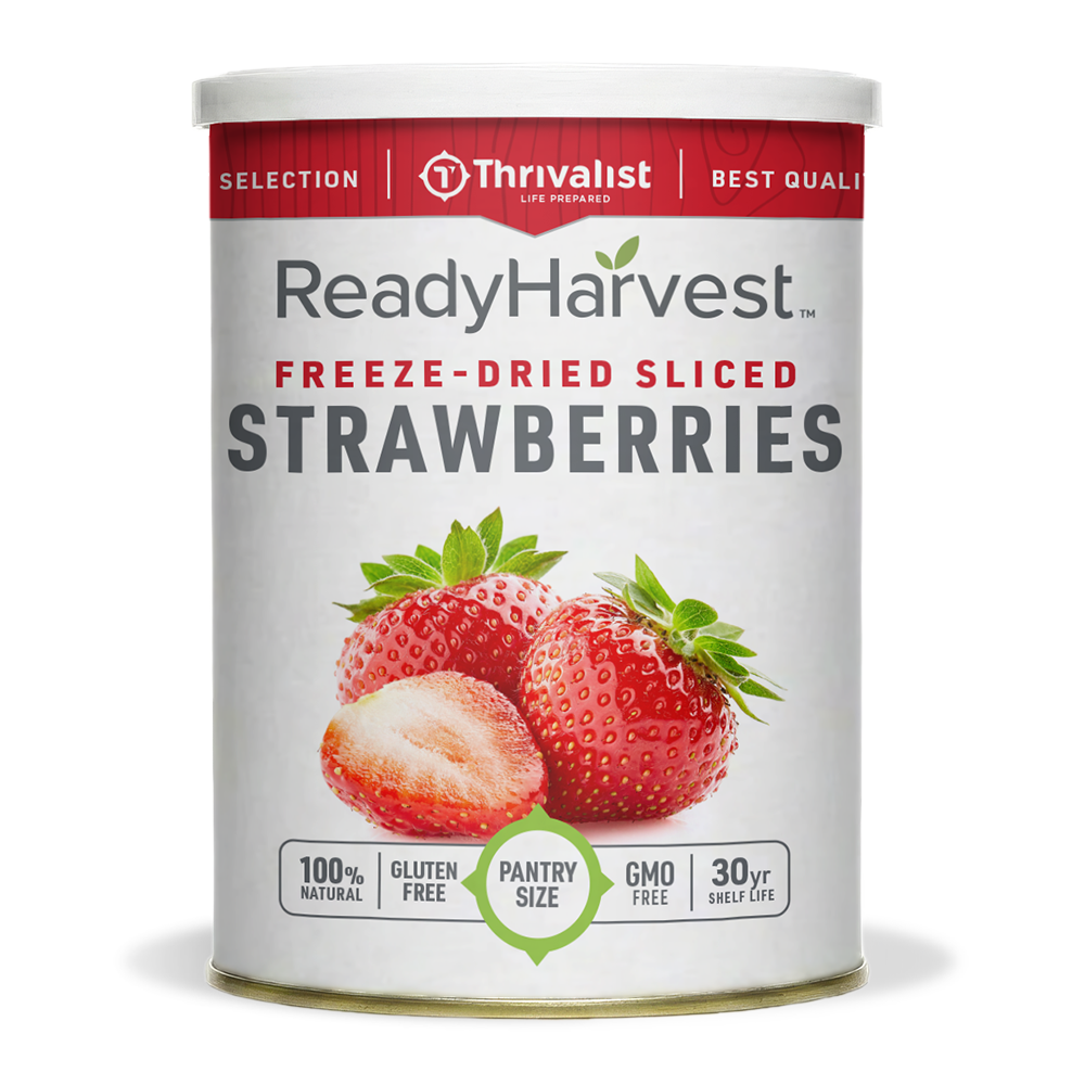 Ready Harvest Pantry Can – Freeze-Dried Strawberry Slices (2.3 oz)