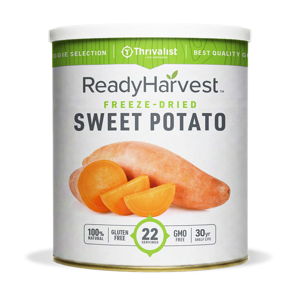 Ready Harvest Freeze-Dried Sweet Potatoes (30-Year Shelf Life)