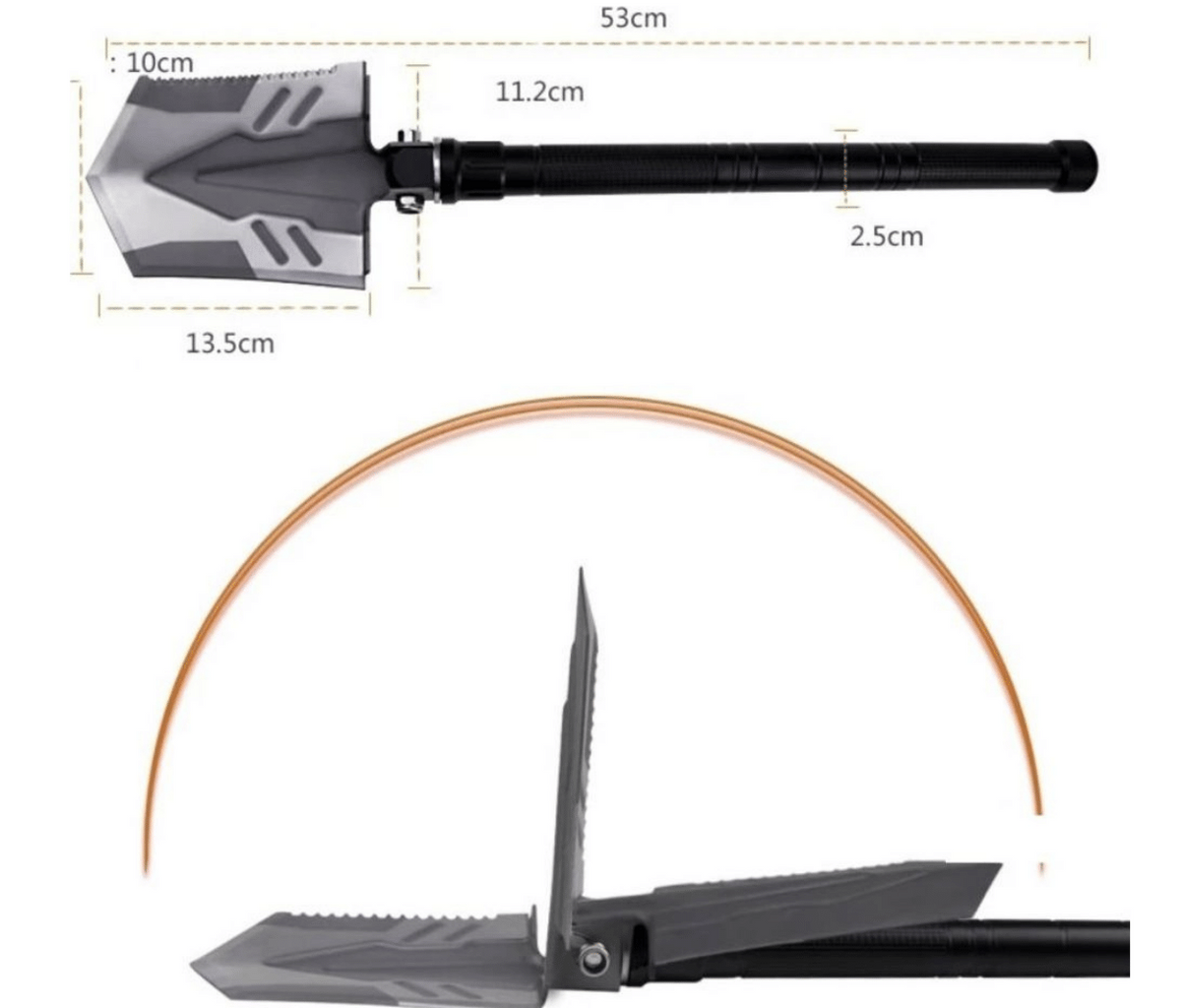 Tactical Durable Multi-Use Shovel