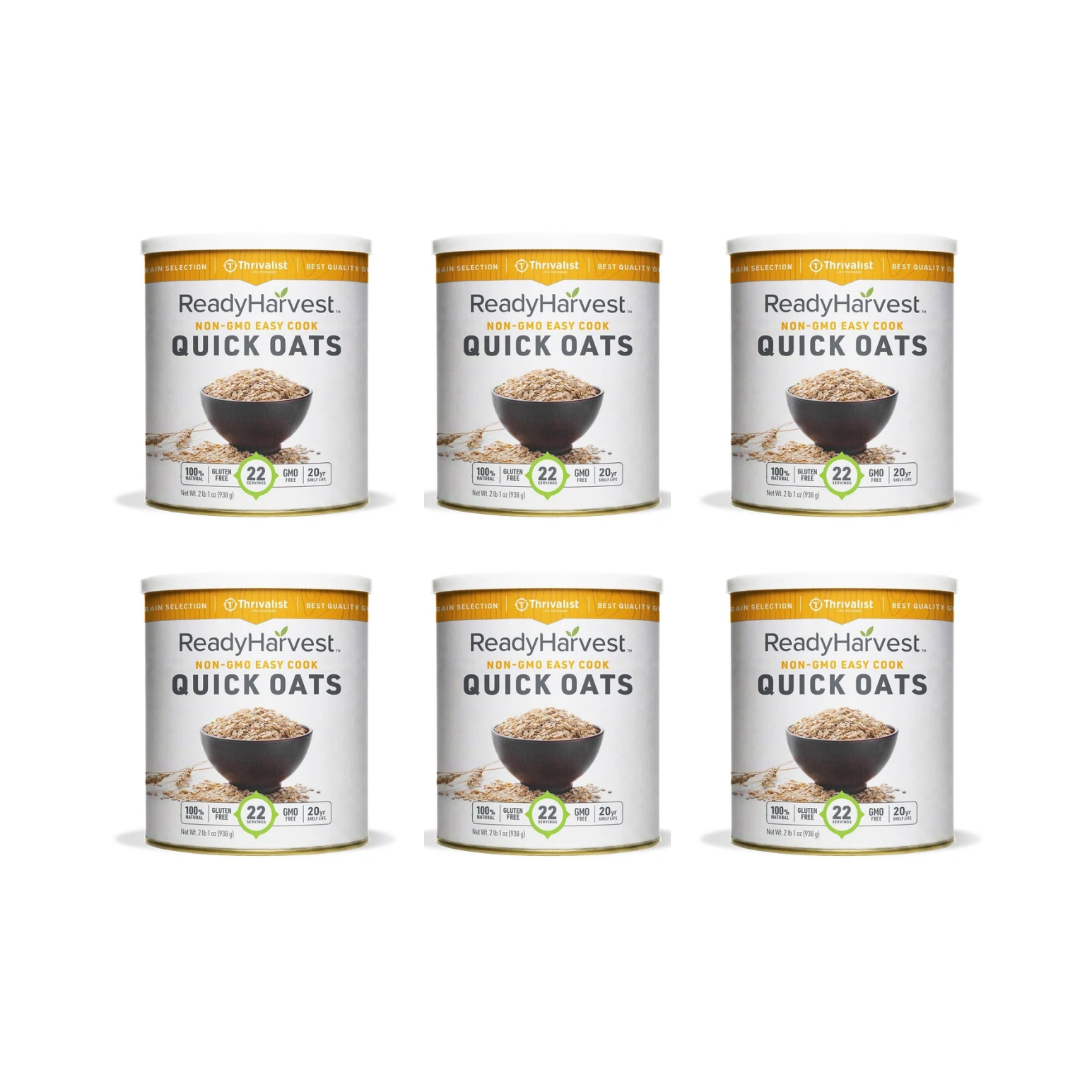 Ready Harvest Quick Oats (25-Year Shelf Life)