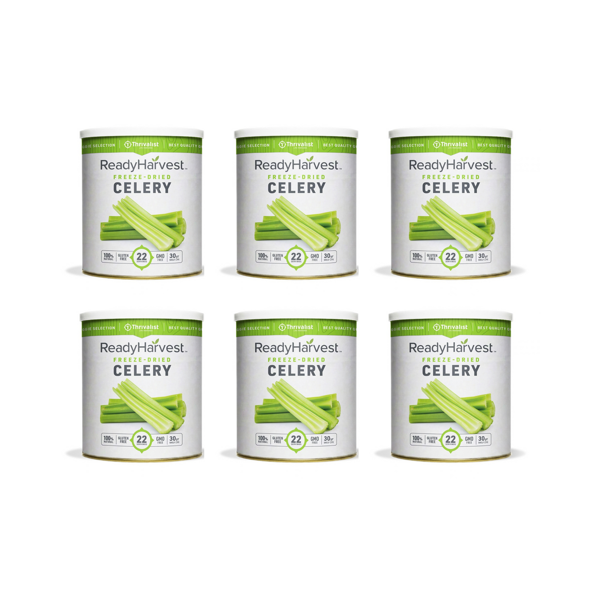 Ready Harvest Freeze-Dried Celery (30-Year Shelf Life)