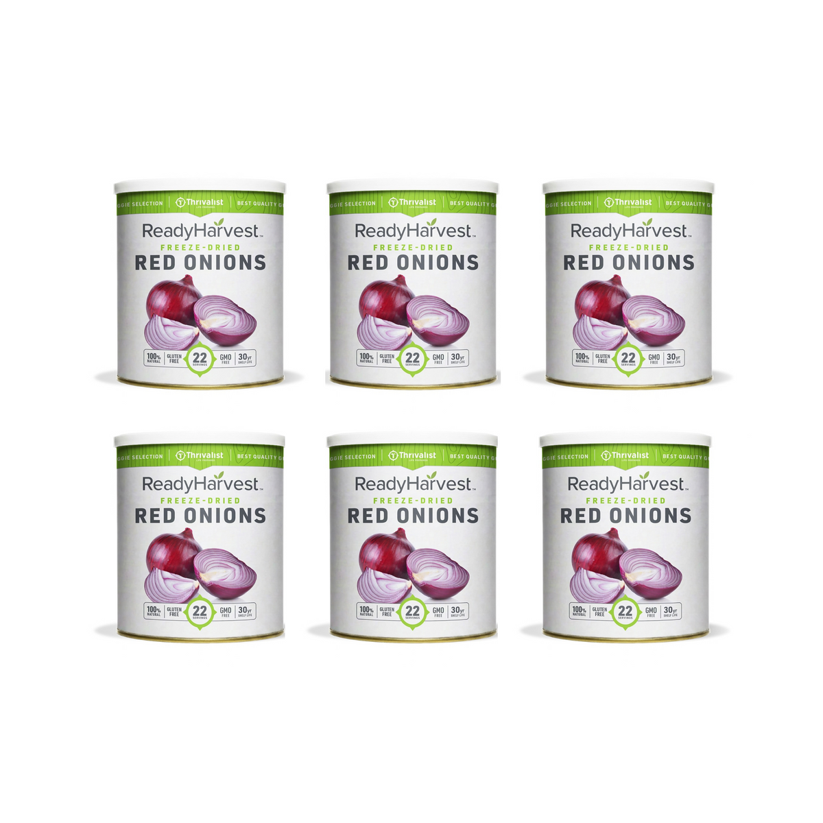 Ready Harvest Freeze-Dried Red Onions (30-Year Shelf Life)