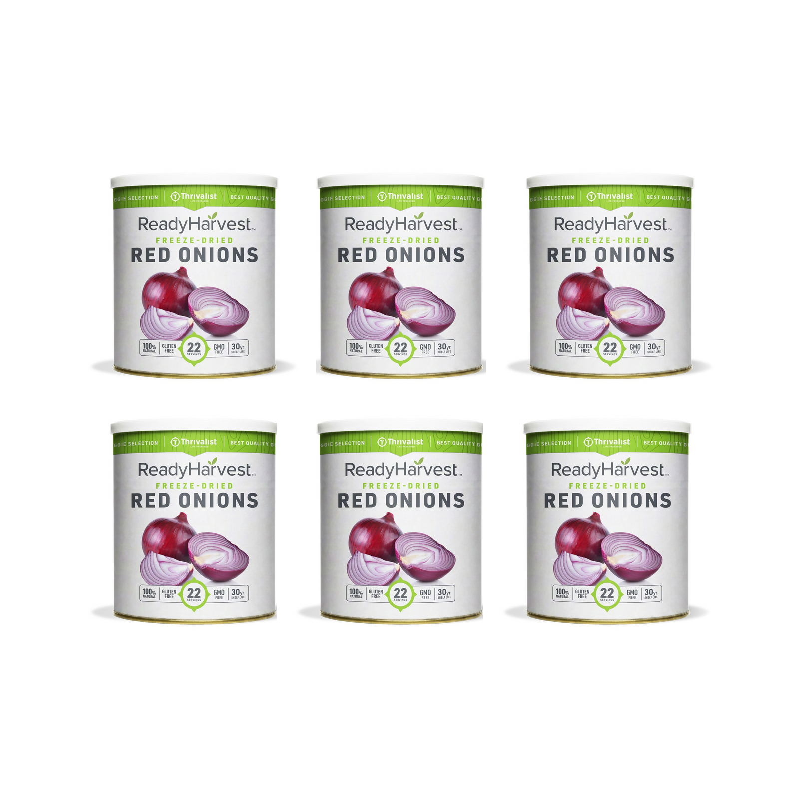 Ready Harvest Freeze-Dried Red Onions (30-Year Shelf Life)