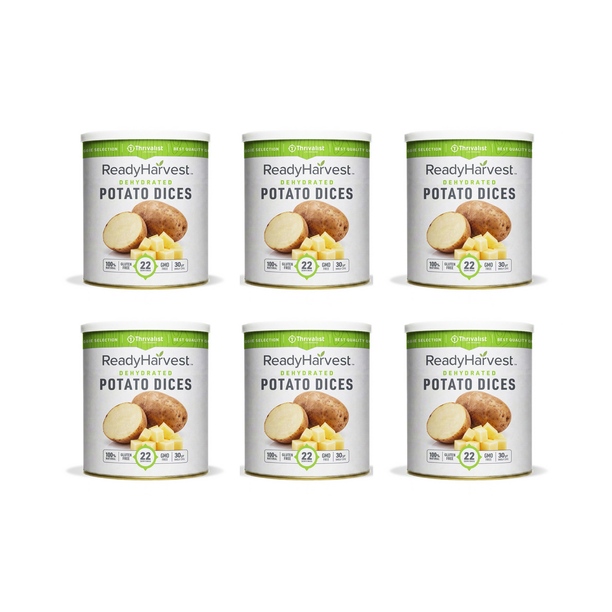 Ready Harvest Dehydrated Potato Dices (30-Year Shelf Life)