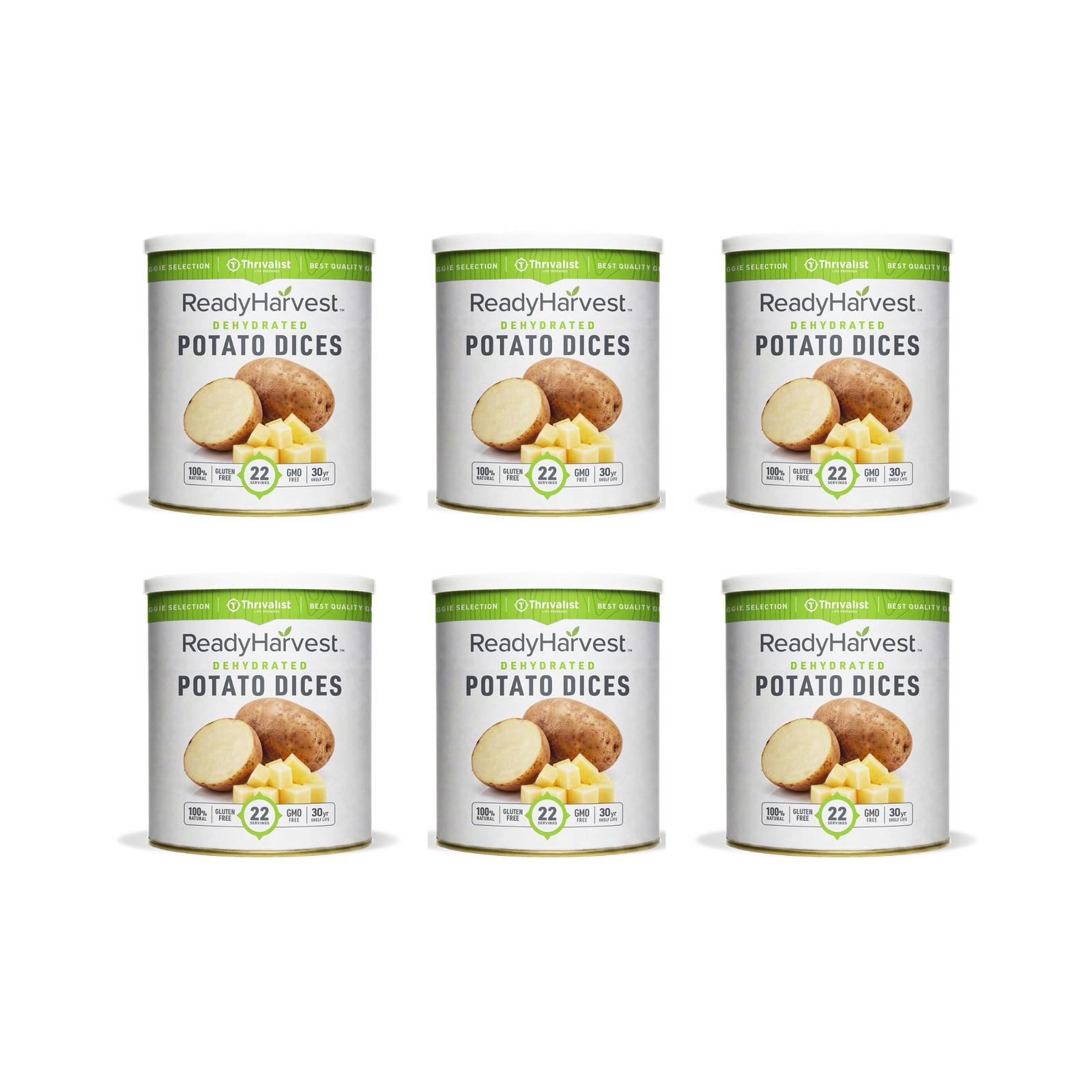 Ready Harvest Dehydrated Potato Dices (30-Year Shelf Life)