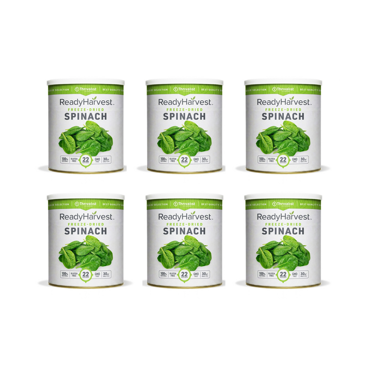 Ready Harvest Freeze-Dried Spinach (30-Year Shelf Life)