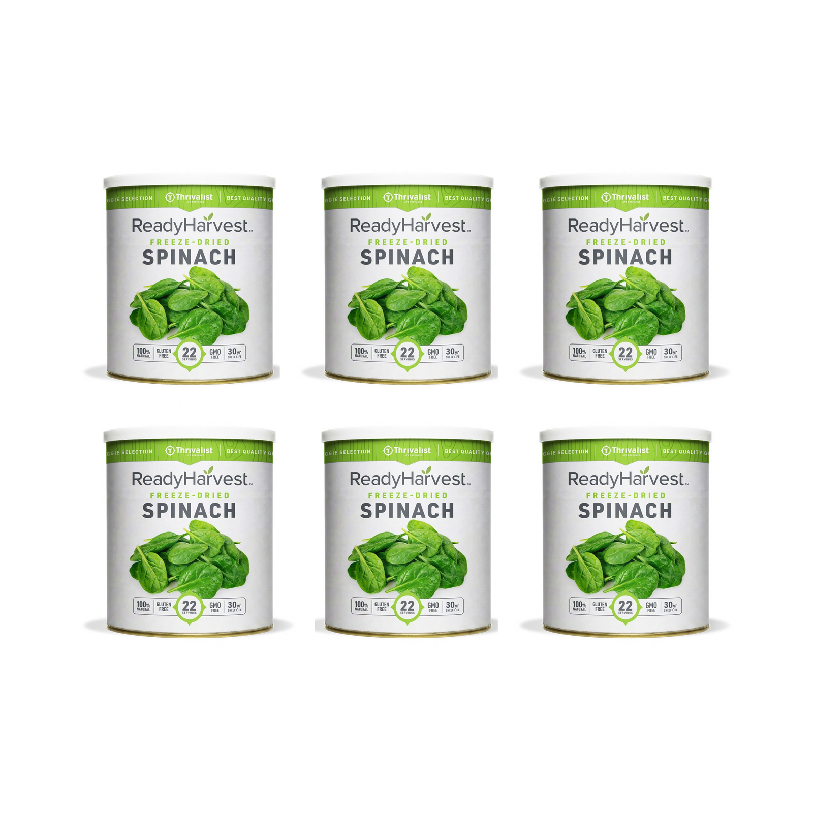 Ready Harvest Freeze-Dried Spinach (30-Year Shelf Life)