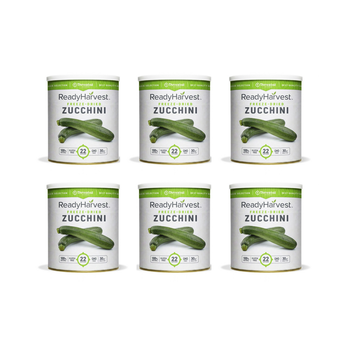 Ready Harvest Freeze-Dried Zucchini (30-Year Shelf Life)