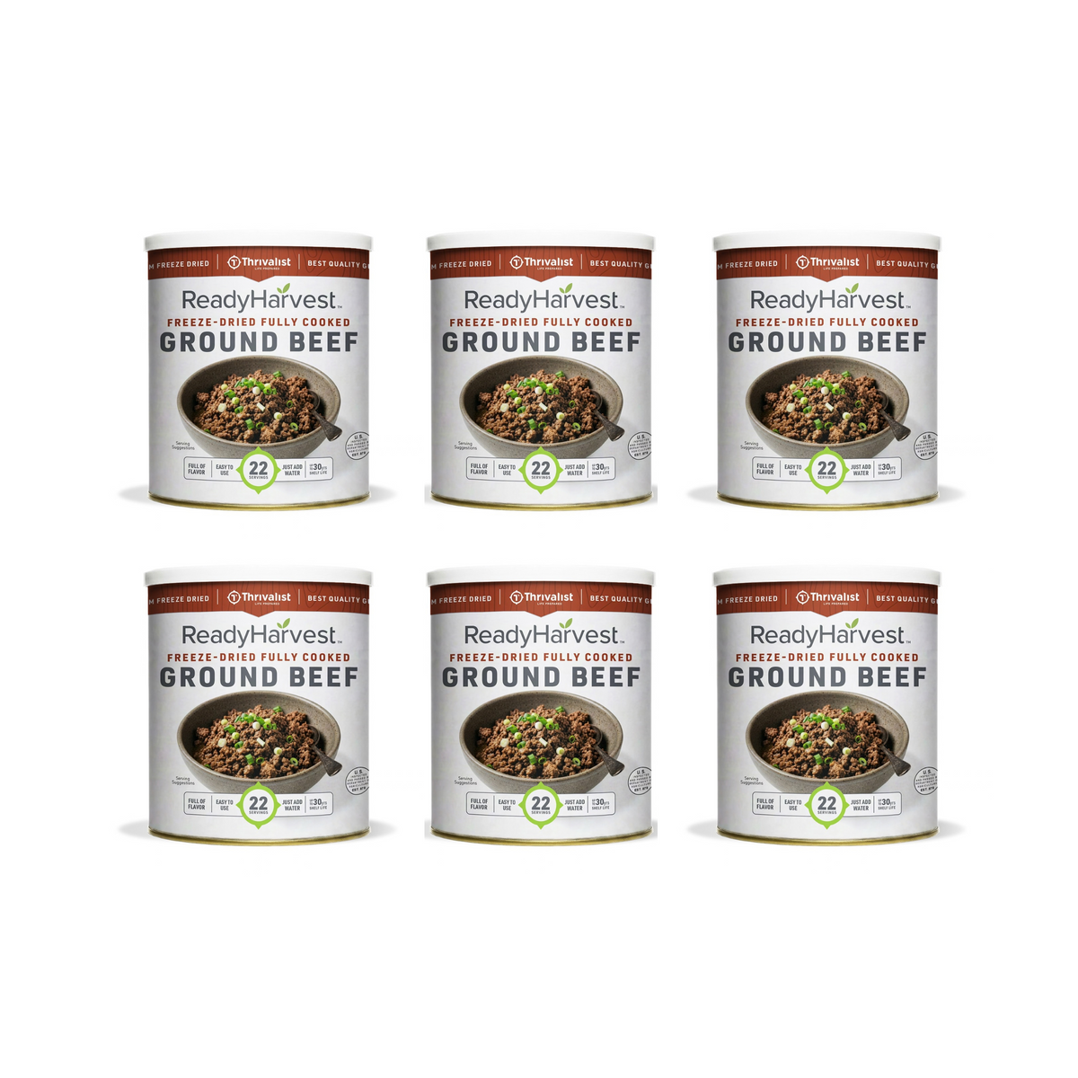 Ready Harvest Freeze-Dried Ground Beef (Fully Cooked)