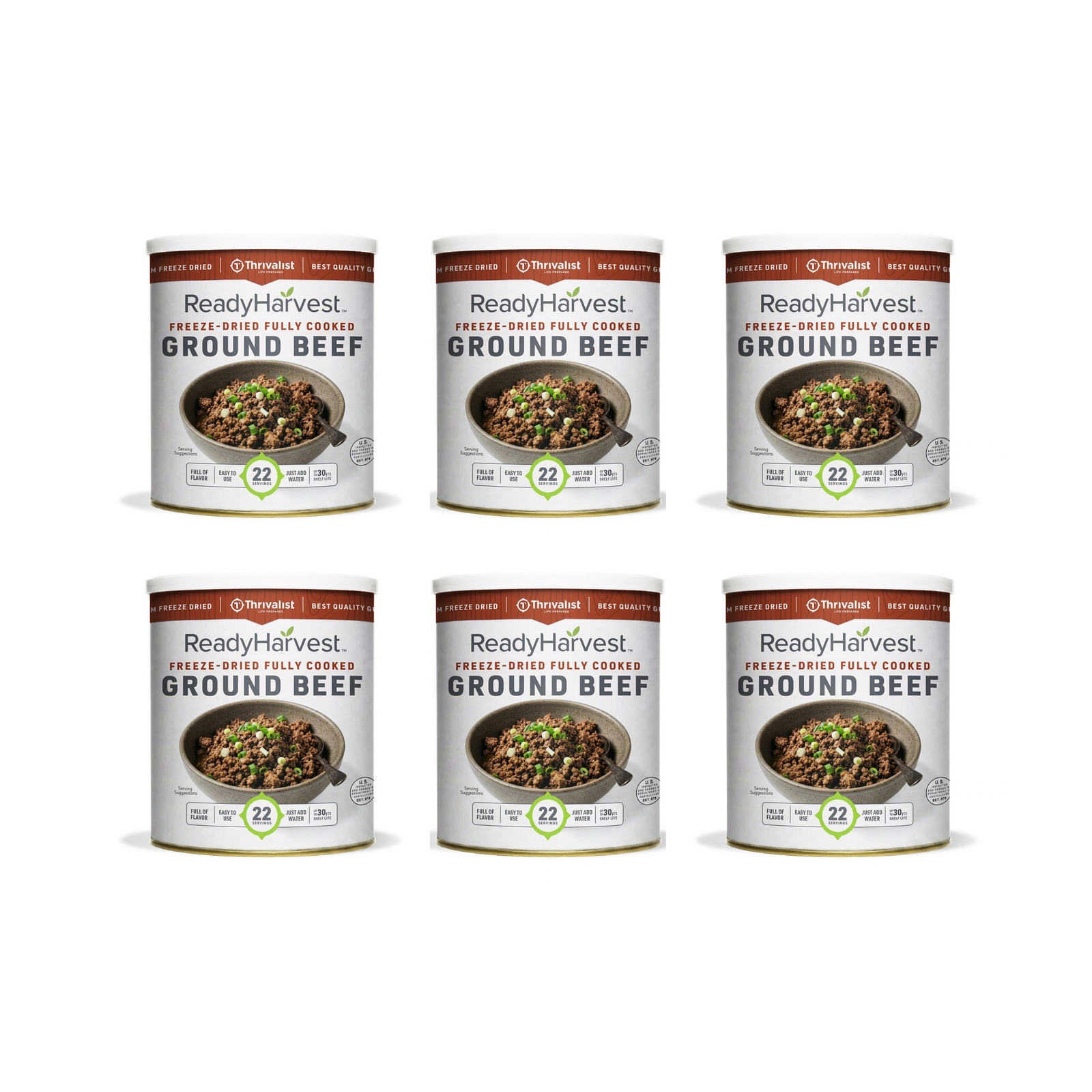 Ready Harvest Freeze-Dried Ground Beef (Fully Cooked)