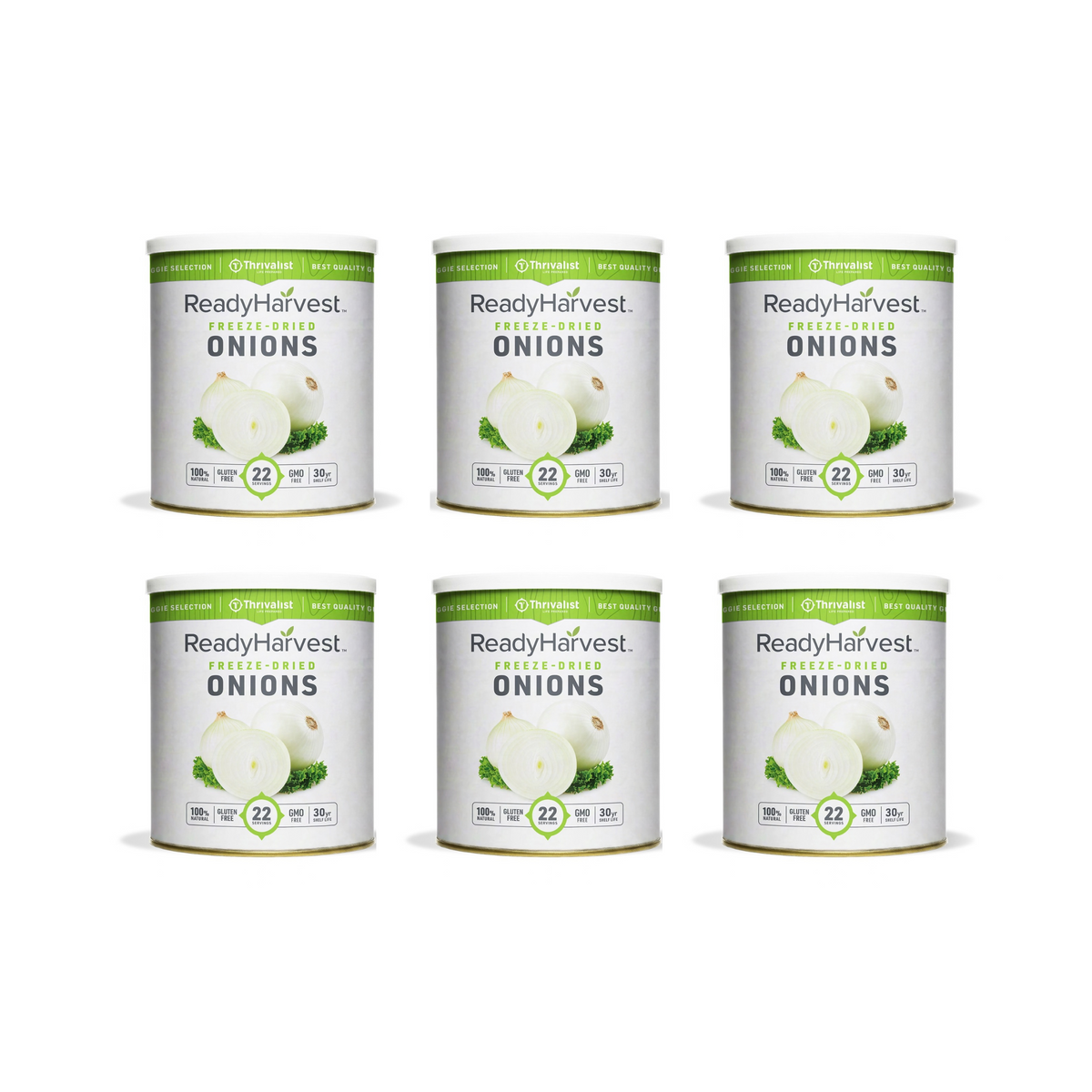 Ready Harvest Freeze-Dried Onions (30-Year Shelf Life)