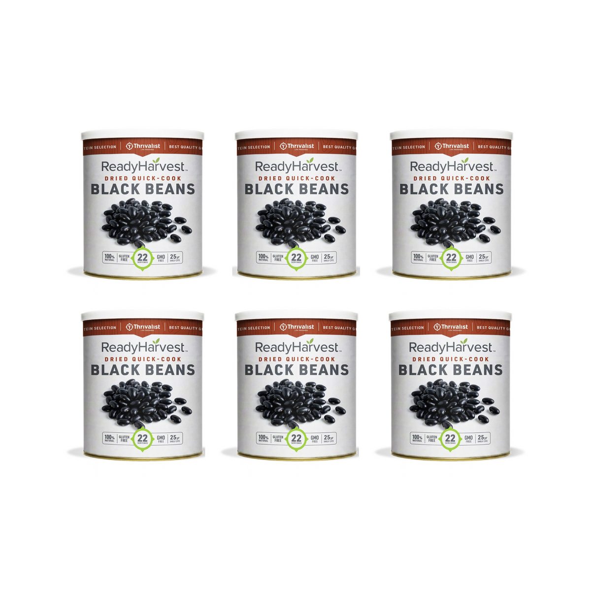 Ready Harvest Premium Quick-Cook Black Beans (25-Year Shelf Life)