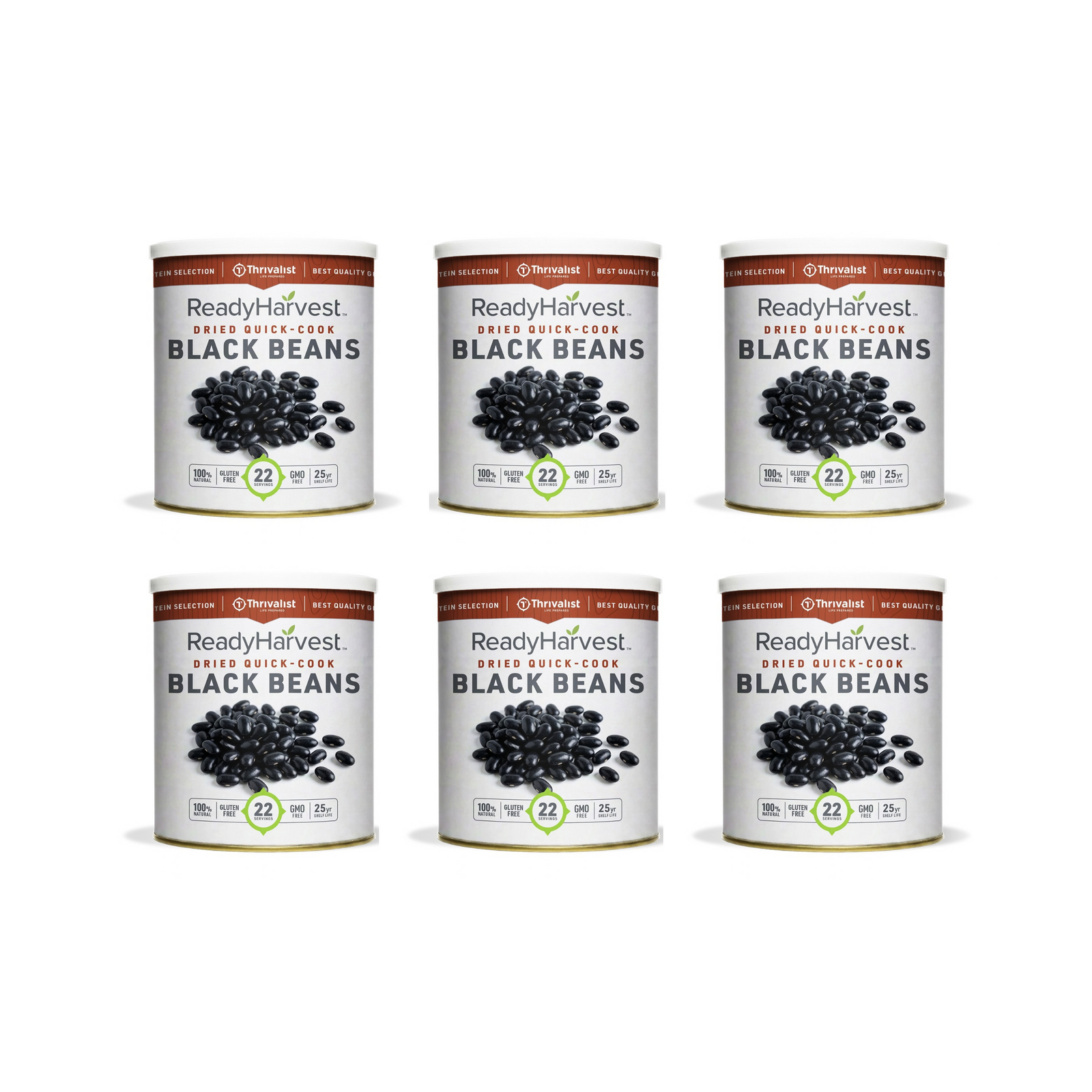 Ready Harvest Premium Quick-Cook Black Beans (25-Year Shelf Life)