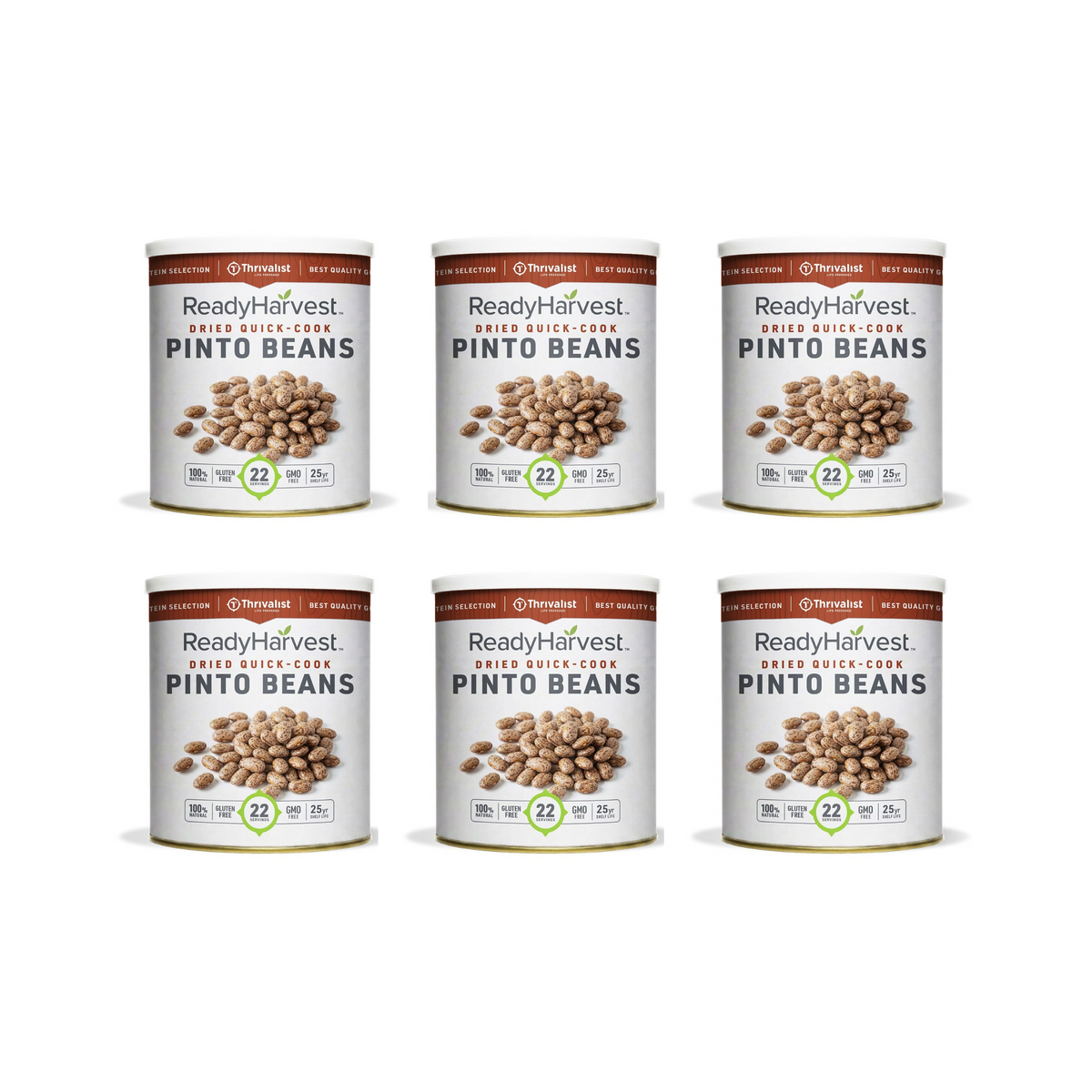 Ready Harvest Premium Quick-Cook Pinto Beans (25-Year Shelf Life)