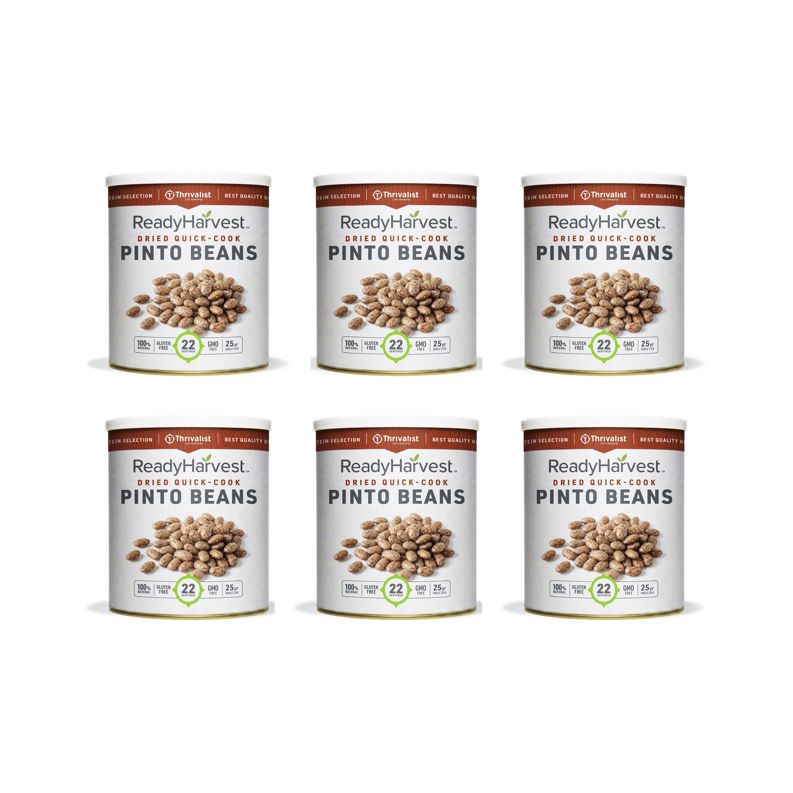 Ready Harvest Premium Quick-Cook Pinto Beans (25-Year Shelf Life)