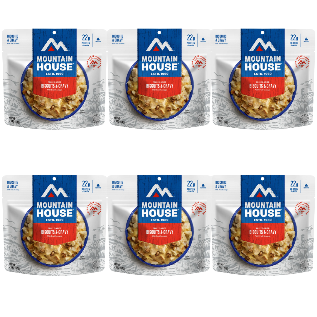 Freeze-Dried Biscuits and Gravy Pouch - Mountain House