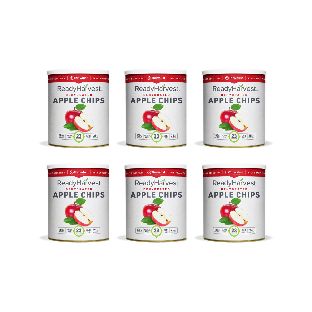 Ready Harvest Dehydrated Apple Chips (25-Year Shelf Life)