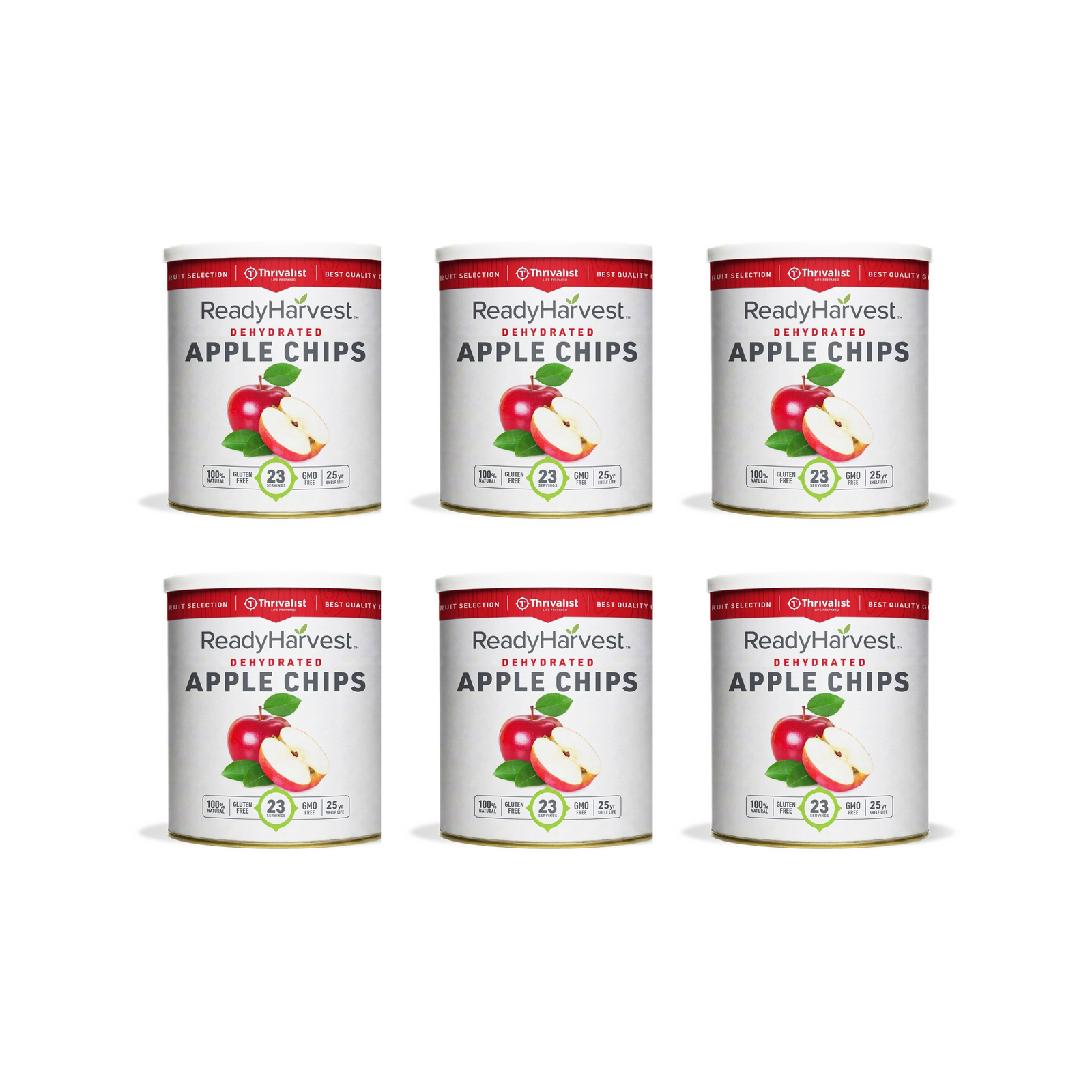 Ready Harvest Dehydrated Apple Chips (25-Year Shelf Life)