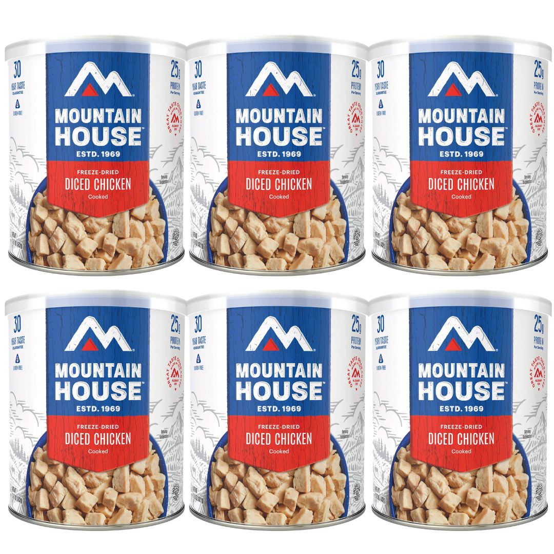 Freeze-Dried Diced Chicken Can - Mountain House Can (GF) Gluten Free