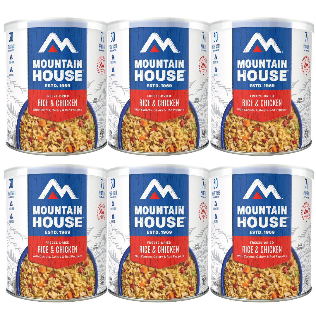 Freeze-Dried Rice and Chicken Can - Mountain House (GF) Gluten Free